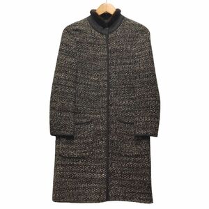 MAX MARA マックスマーラ 品番 RN73136 CA12177 ツイ―ドコート 薄手 ベルト欠損 ブラック サイズ36 正規品 / B6003