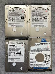 2.5インチ　500GB_HDD 4個セット(中古)