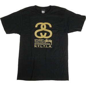 STUSSY ステューシー SS INTERNATIONAL TEE BLACK Tシャツ 黒 Size 【S】 【新古品・未使用品】 20797973