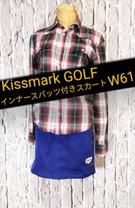 ★送料無料★ Kissmark GOLF キュロット キスマーク ゴルフウェア ゴルフスカート W61