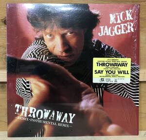 □□9-EP【12212】-【国内盤/12inc】MICK JAGGERミック・ジャガー★THROWAWAYスロー・アウェイ/SAY YOU WILL/日本独自のカップリング