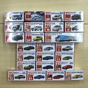 119 B-203/1円スタート!!【未開封】トミカ 24台セット ランボルギーニ ブガッティ アストンマーティン トヨタ 日産 スカイライン GT-R 他