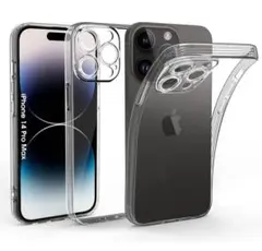 iPhone 14 Pro Max ケース カメラ保護 クリア ソフトTPU