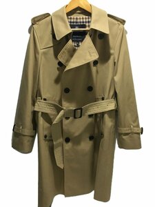 Aquascutum◆PRINCEGATE/トレンチコート/36/ポリエステル/ベージュ/無地/2228451201-83//