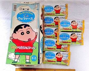 クレヨンしんちゃん ウエハース 箱付き 不二家 駄菓子 レトロ デッドストック 当時物 コレクション 希少