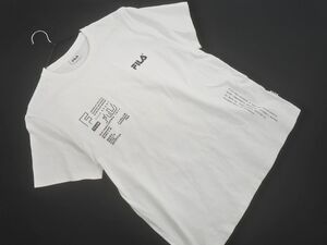 ネコポスOK FILA フィラ バックプリント 半袖 Tシャツ sizeF/白 ■◆ ☆ efb7 メンズ