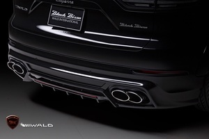 【WALD BlackBison】 Porsche 9YA 2018y- Cayenne リアスカート エアロ リヤスカート ポルシェ カイエン バルド ヴァルド