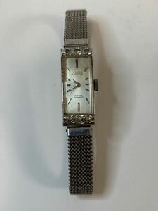 【1円〜】CITIZEN シチズン Dressy ドレッシー 腕時計 21石 手巻き D4048 シルバー色 レディース 稼働品