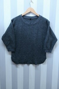 2-6132A/ユニクロ 7分袖ワッフルクルーネックTシャツ UNIQLO 