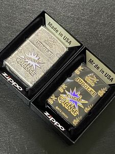 zippo ジャグラー 装飾 シルバー ブラック 2点 4面刻印 特殊加工 希少モデル 2021年製 2022年製 GO GO CHANCE JUGGLER ケース 保証書付