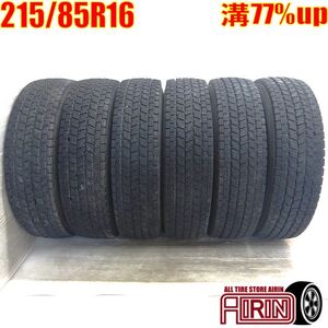 中古タイヤ 215/85R16 120/118L ヨコハマ アイスガードアイジー91 スタッドレスタイヤ 6本セット エルフ 中古 16インチ