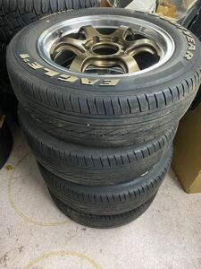 K1203 中古美品 17インチ 6.5J +38 PCD139.7 ADVAN Racing RG-D2 HIACE ハイエース 色MUB ブロンズ 4本 215/60R17C 109/107R GOODYEAR 