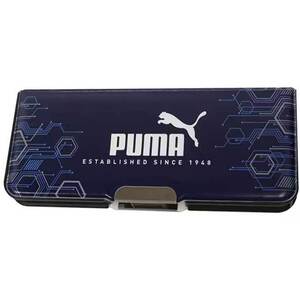 （まとめ買い）クツワ PUMA(プーマ) ピッタントン マグネット筆入れ 2ドア 筆箱 ペンケース ネイビー CH053J〔×3〕