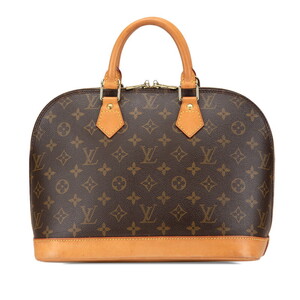 ルイ ヴィトン モノグラム アルマ ハンドバッグ M51130 ブラウン PVC レザー レディース LOUIS VUITTON 【中古】