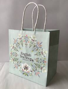 【美品！】English Tea Shop イングリッシュティー　ショップ　ショッピングバック　紙袋　正方形