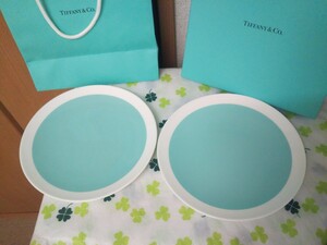 ティファニー Tiffany& Co. カラーブロック 皿 プレート ブルーボックス ショップ袋 ノリタケ ナルミ 洋食器