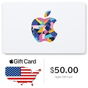 USA版 apple Gift Card $50 card iTunes アップル ギフトカード 50ドル分 北米 コード渡し