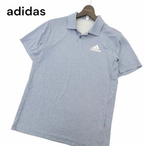 adidas アディダス 春夏 HEAT RDY 半袖 ロゴプリント★ ポロシャツ Sz.M　メンズ　C4T04526_5#D