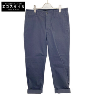 NIGEL CABOURN ナイジェルケーボン ネイビー NARROW CHINO PANT ネイビー 34 ボトムス コットン メンズ 中古