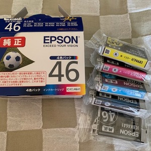 EPSON純正 インクカートリッジ　IC4CL46A1　4色パック+ブラック1個　推奨使用期限2025年4月