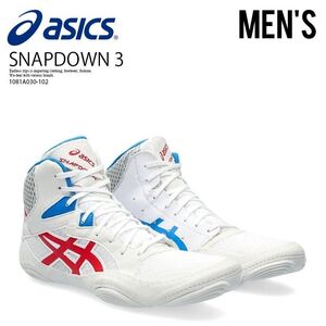 ■新品■ASICS アシックス■レスリングシューズ ボクシングシューズ/SNAPDOWN 3 (スナップダウン3)■29.75cm■ホワイト 白■1081a030102