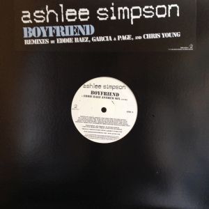 12inchレコード　ASHLEE SIMPSON / BOYFRIEND (REMIXES)