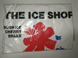 【未使用】かき氷の旗デザイン Tシャツ 白 the ice shop 胸100cm長さ70cm 日本の夏 お土産