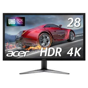 【中古】Acer ゲーミングモニター ディスプレイ SigmaLine 28インチ 4K KG281KAbmiipx TN 3840x2160 1m