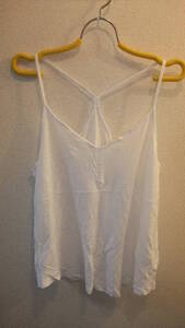 ★H&M★アメリカ エイチアンドエムレディーストップスUSサイズM 着丈45Cm One Piece summer tops white　キャミソール　白