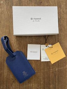 russet for traveller ラシット フォートラベラー　スーツケースタグ　荷物タグ　ネームタグ　パスケース　ネイビー　旅行