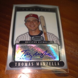 2007bowmanstarling prospects thomas manzellaautograph