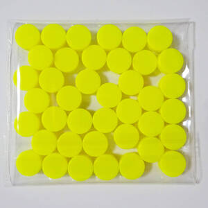 ★残3★正規品★未使用★レゴ★40個★タイル★ラウンド★丸★円★ネオンイエロー★1x1★Lego★Tile★Round★NeonYellow★