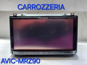 送料無料!!★カロッツェリア Carrozzeria メモリーナビ AVIC-MRZ90 楽ナビ DVD SD Bluetooth 地図2012年 ★配線付き