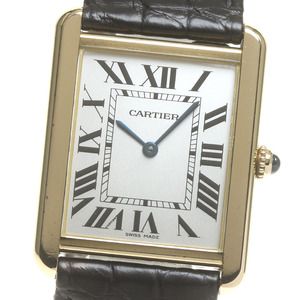 カルティエ CARTIER W1018855 タンクソロ LM K18YGコンビ クォーツ メンズ _845707