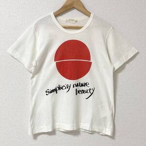 激レア AD2006 COMME des GARCONS 日の丸 メッセージ ロゴ Tシャツ ホワイト SSサイズ コムデギャルソン 半袖 カットソー Tee archive 1447