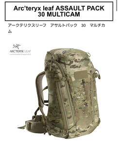 Arc’teryx leaf ASSAULT PACK 30 MULTICAM　アサルト　パック