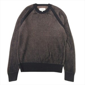 美品 15ss メゾンマルジェラ 14 Maison Margiela 14 クルーネック ニット セーター ウール コットン M ネイビー メンズ