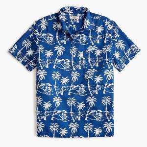 送料無料！【新品】サイズ:XXL WALLACE & BARNES ウォレス&バーンズ short-sleeve shirt in leaf block print プルオーバーシャツ 2