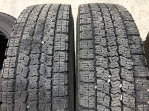 225/80R17.5 2本 TOYO M919 冬タイヤ トラックタイヤ ライトトラックタイヤ 地山 4t車ユニックダンプなど 引き取り可 札幌 HLT820-2F