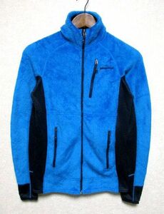 ★美品★2016年製 patagonia パタゴニア R2 フリース ジャケット XS★ブルー系 フルジップ POLARTEC ポーラテック アウトドア 25138FA16