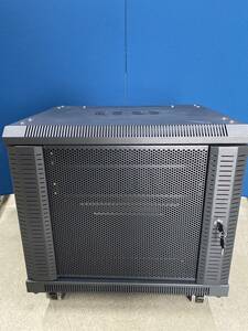 【中古－新品に近い】サーバーラック　黒　19インチ 小型 9U ネットワーク機器収納ラック ルーター NAS ハブ UPS サンワサプライ