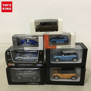 1円〜 サンプルカー 他 スズキ スペーシアカスタム プルバックカー LA PETITE ROSALIE 1/64 CITROEN Petite Rosalie Bleu 等