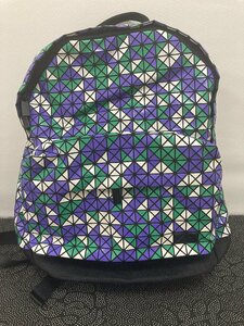 BAO BAO ISSEY MIYAKE バオバオ イッセイミヤケ リュック ショルダーバッグ バッグ BAG パープル グリーン ホワイト 中古 TJ 1