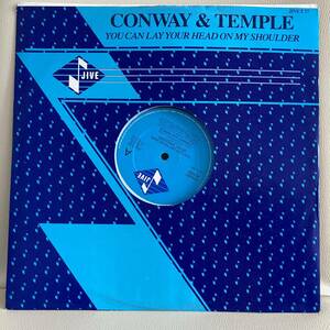 Conway & Temple - You Can Lay Your Head On My Shoulder (Love Lights) 12 INCH