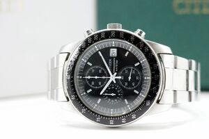 37　CITIZEN CHRONOGRAPH SPEED MASTER QZ　0510-K16008　シチズン クロノグラフ スピードマスター クォーツ メンズ 腕時計 箱 保 コマ