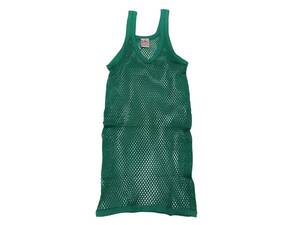 【送料無料】レゲエ網シャツ THE ORIGINAL ENGLISH MESH VEST アミシャツ REGGAE JAMAICA ジャマイカ / GREEN グリーン 緑 XLサイズ