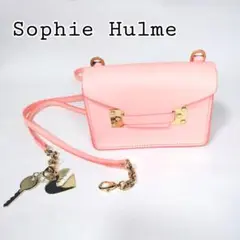 美品【SOPHIE HULME】ピンク ショルダー  MILNE チャーム付☆