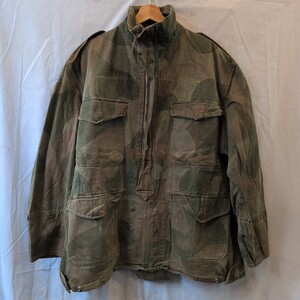 【size.5】50s 50年代 ベルギー軍 実物 Belgian Army Denison Smock デニソンスモックジャケット ブラッシュカモ 迷彩 カモ アノラック④