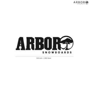 【ARBOR】アーバー★06★ダイカットステッカー★切抜きステッカー★8.0インチ★20.3cm