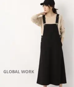 GLOBAL WORK コットンツイルジャンパースカート Fサイズ